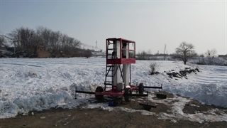 بالابر تک ریل چرخ کارگاهی