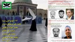 194B) فوتوکلیپ ویژه ناخدا یکم سرهنگ پاسدار محمد جواد ابراهیمی درباره کل قاتلان وحید تقی زاده و محمد جواد ابراهیمی – 4 تیر 1404