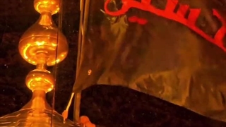 لحظه تعویض پرچم کربلا سال 1404