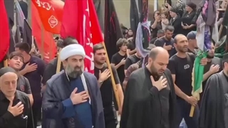 سوگواری مردم شیعه شهر دربند در روسیه